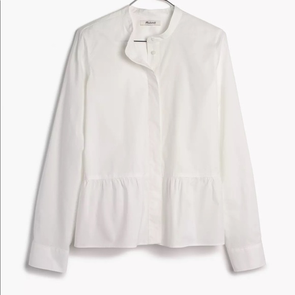 Madewell Lakeside Peplum Shirt - Picture 4 of 11